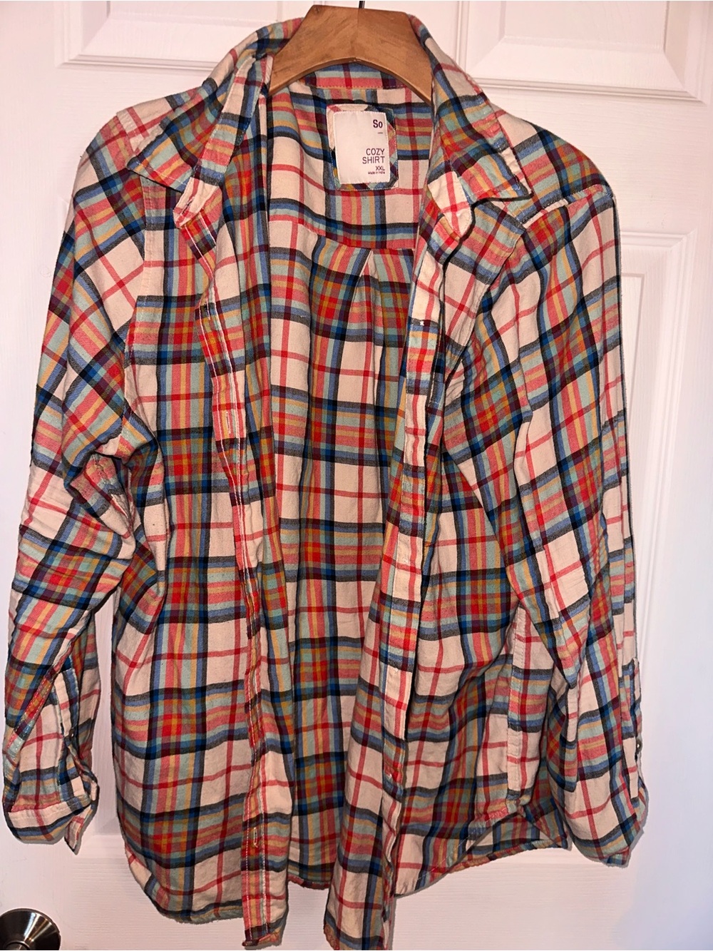 So Cozy Flannel top